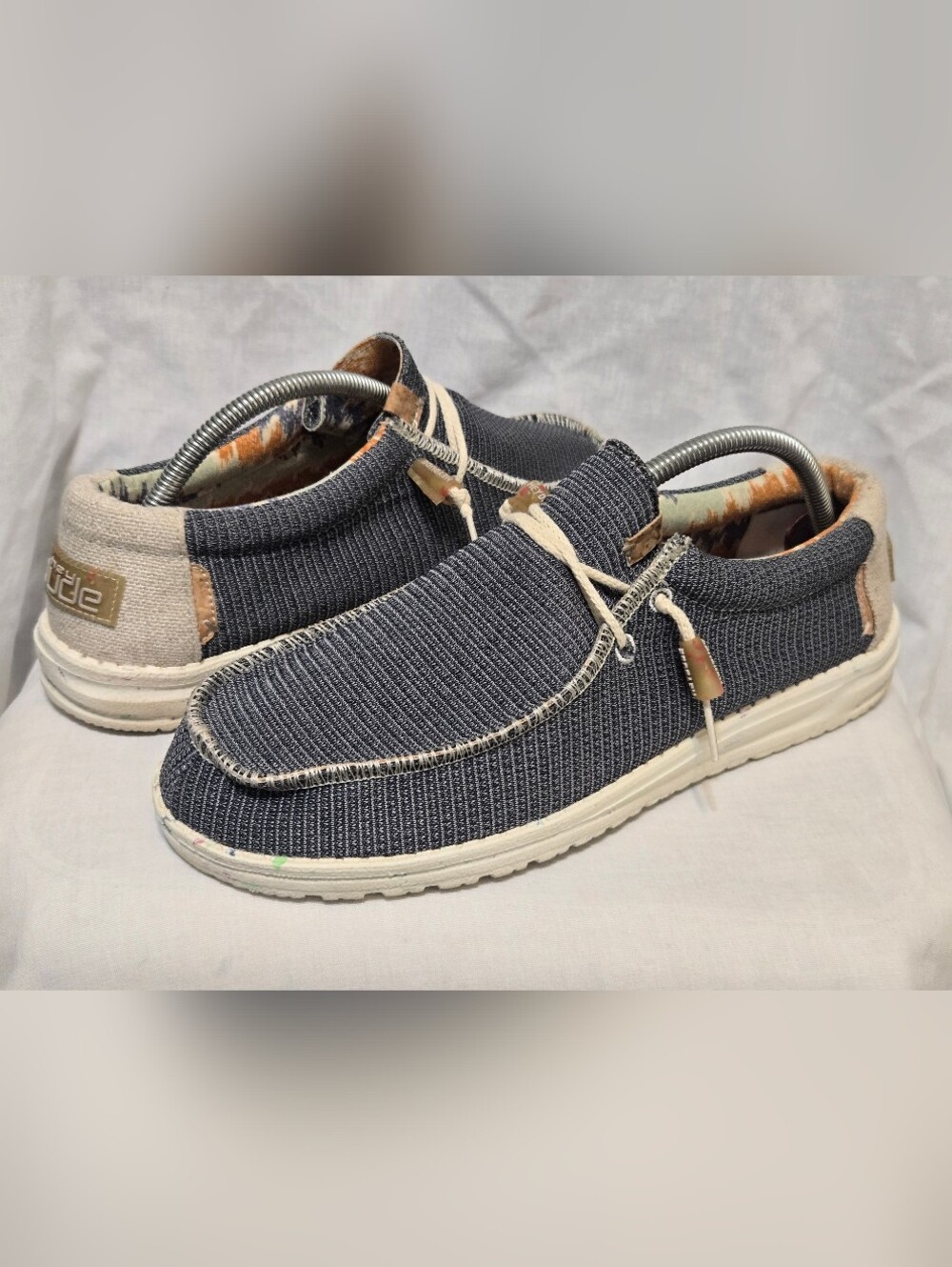 Hey Dude Wally Sox Aegean Mens Size 10 Slip On Loafers Gray